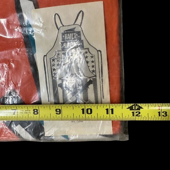 Vintage Apron Hail To The Chef Barbecue Original Packaging USA Parvin Kitschy - Picture 11 of 11